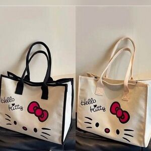 Hello Kitty canvas tote bag bundle